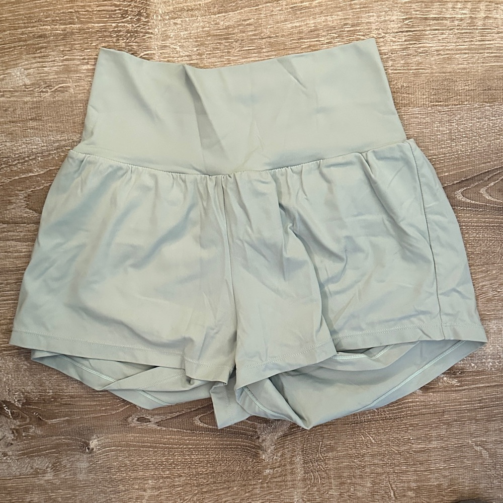 Halara High-Waisted Light Blue/Gray Women's Shorts